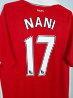 2010-11 Manchester United Home Shirt Nani #17 - detailed view