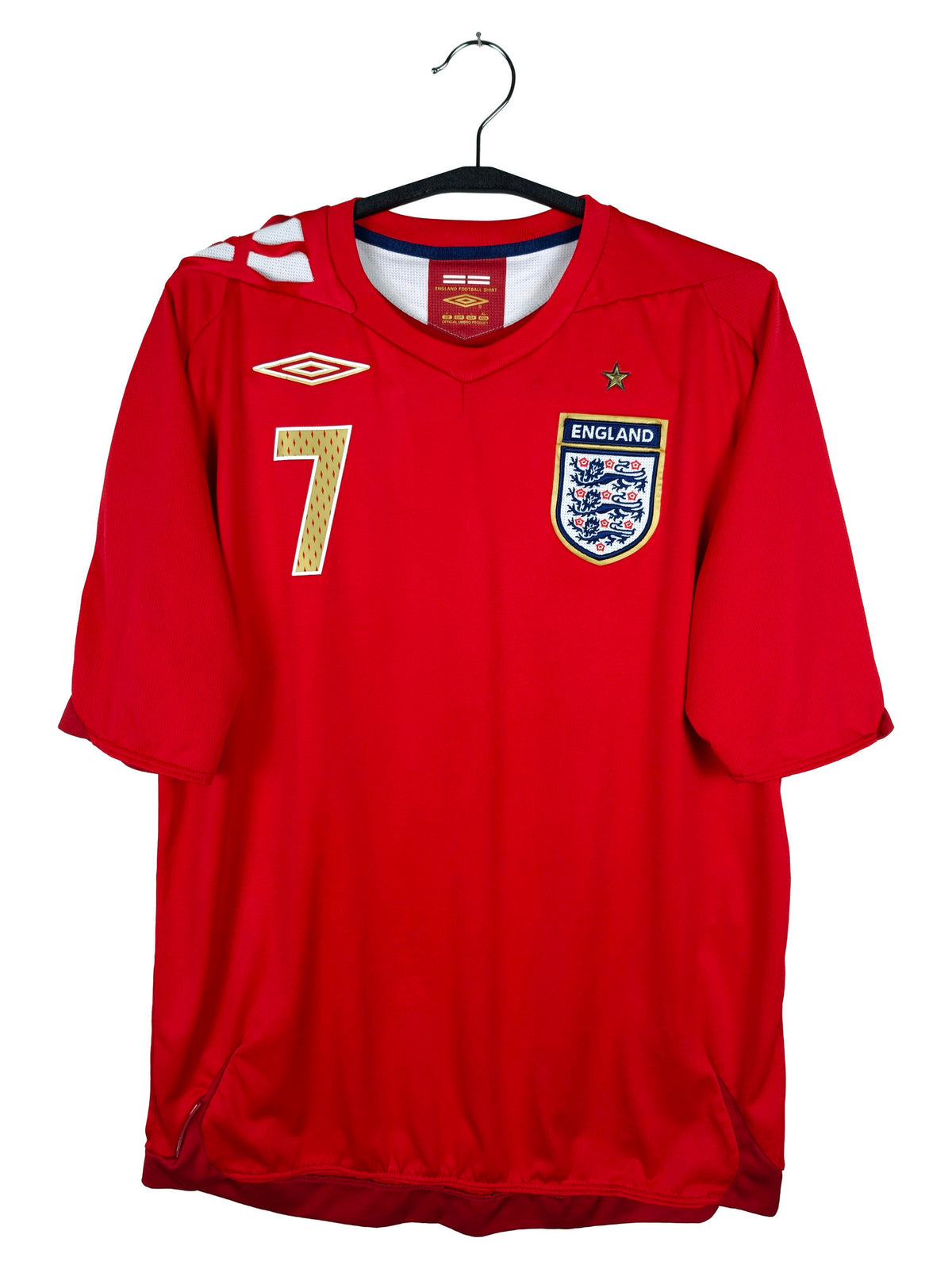 2006-08 England Away Shirt Beckham #7