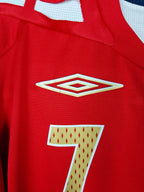 2006-08 England Away Shirt Beckham #7