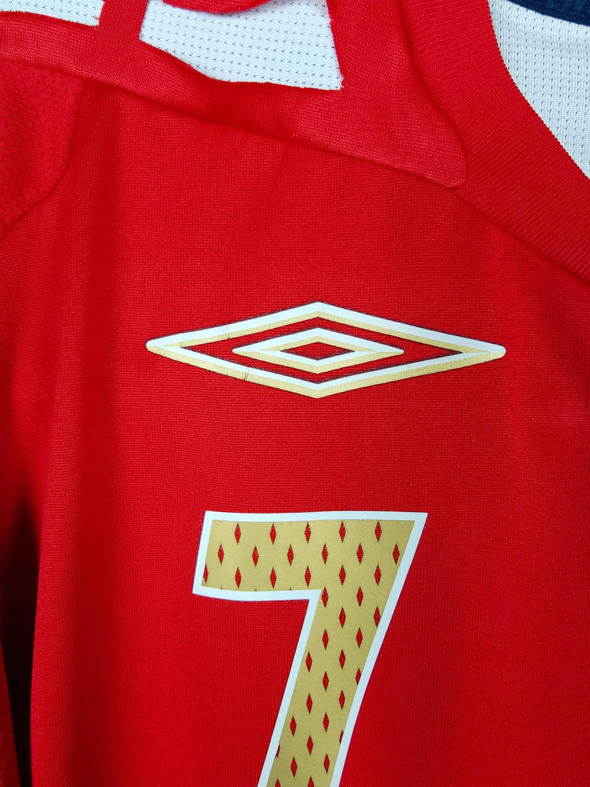 2006-08 England Away Shirt Beckham #7