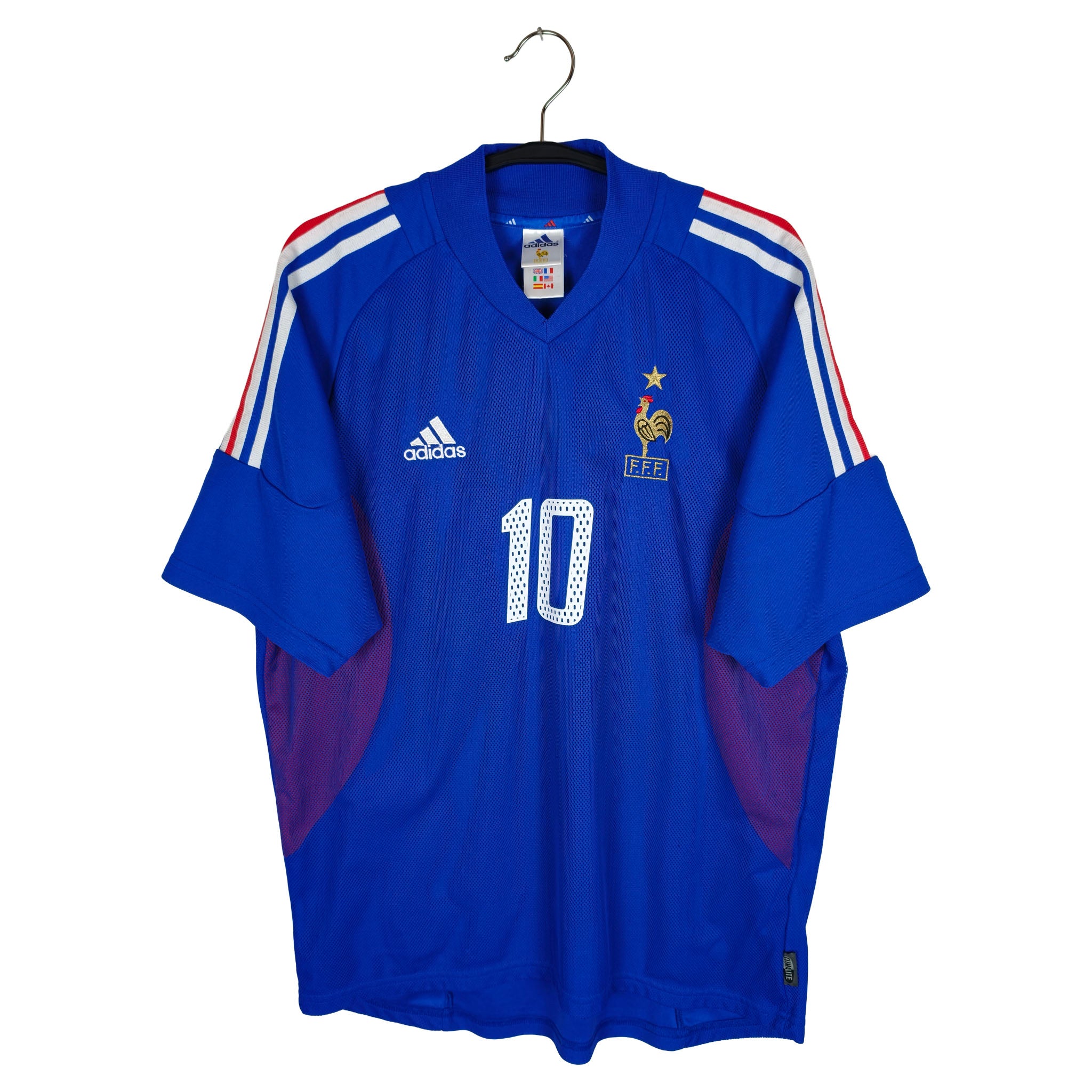 2002-04 France Home Shirt Zidane #10