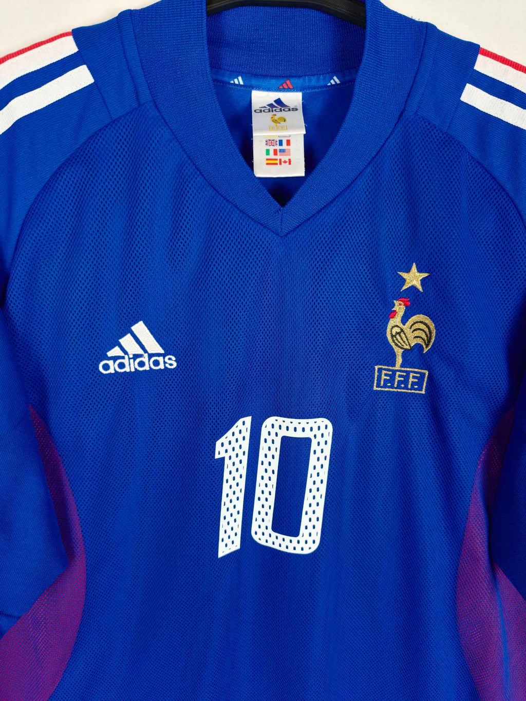 2002-04 France Home Shirt Zidane #10