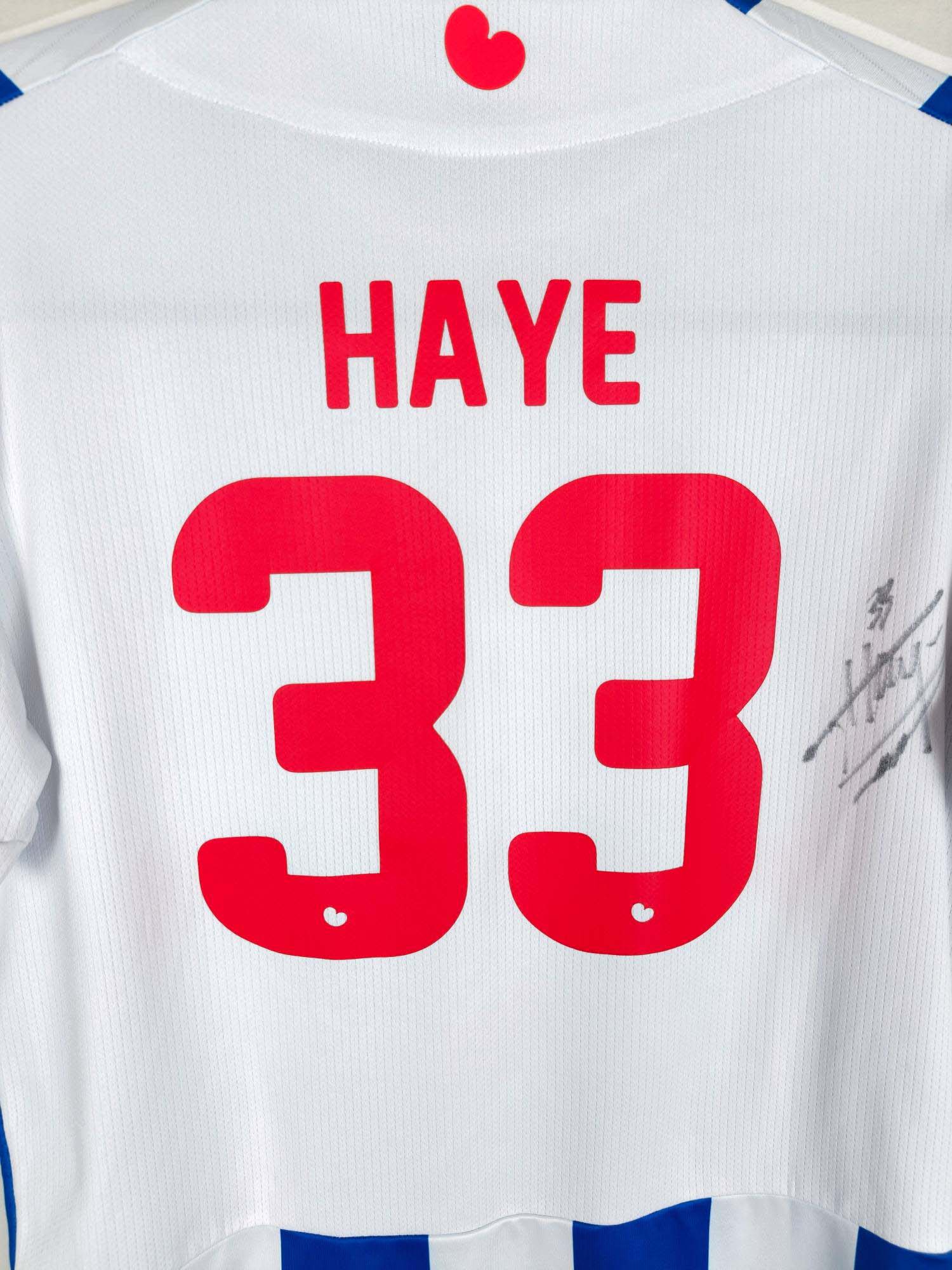 2023-24 Heerenveen Home Shirt (Signed) Haye #33