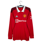 2022-23 Manchester United Home Shirt (LS) - front view