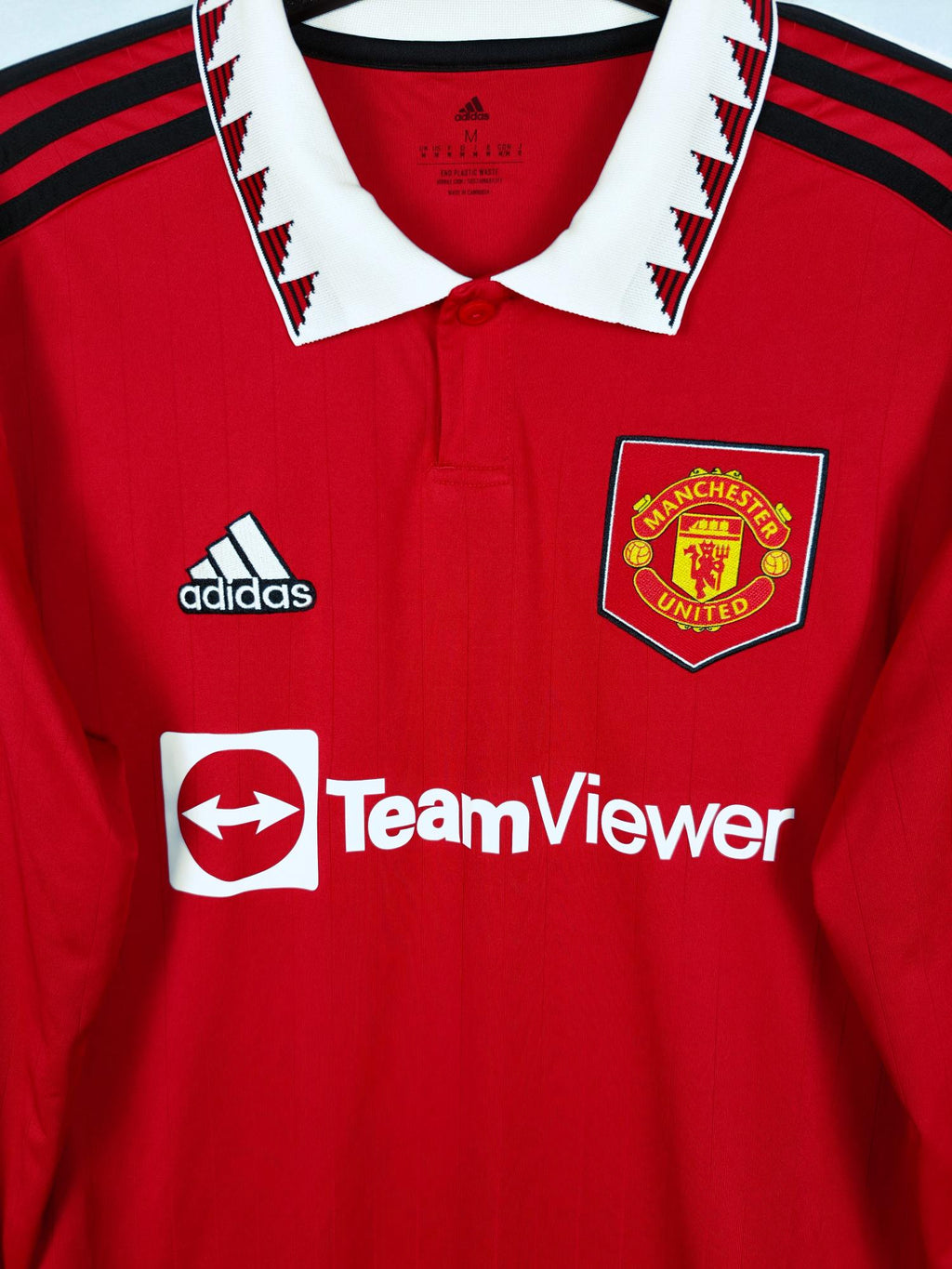 2022-23 Manchester United Home Shirt (LS) - detailed view