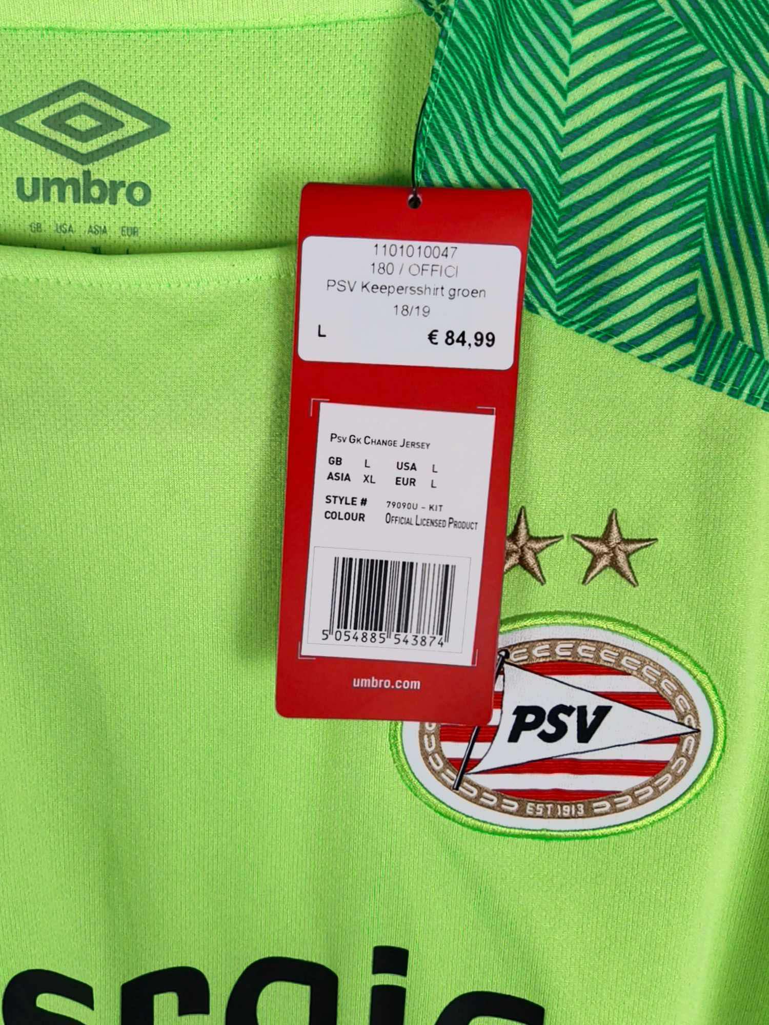 2018-19 PSV Goalkeeper Shirt