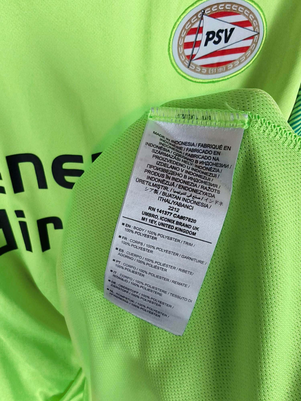2018-19 PSV Goalkeeper Shirt
