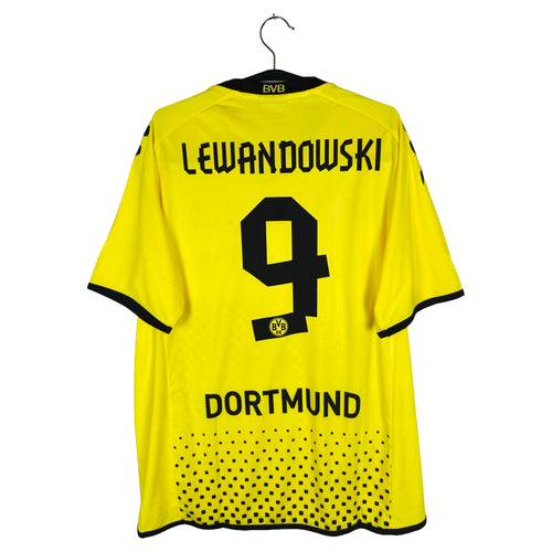 2011-12 Borussia Dortmund Home Shirt Lewandowski #9 - back view