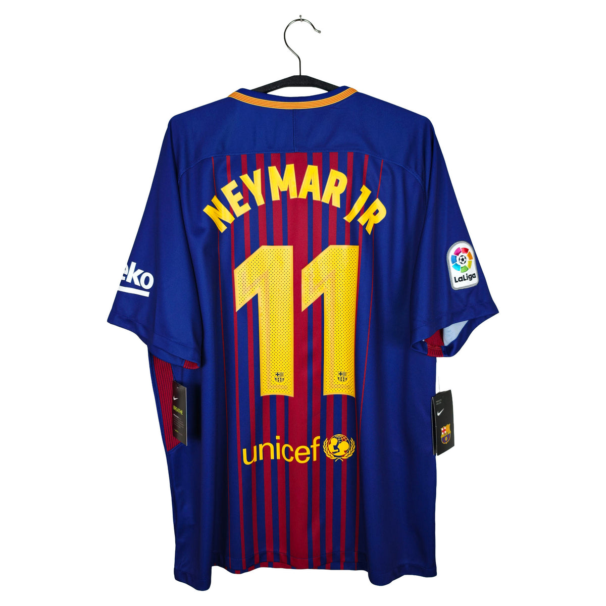 2017-18 Barcelona Home Shirt Neymar Jr #11 - back view