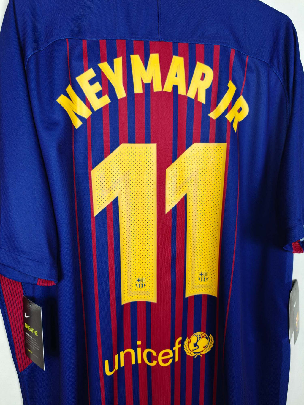 2017-18 Barcelona Home Shirt Neymar Jr #11 - detailed view