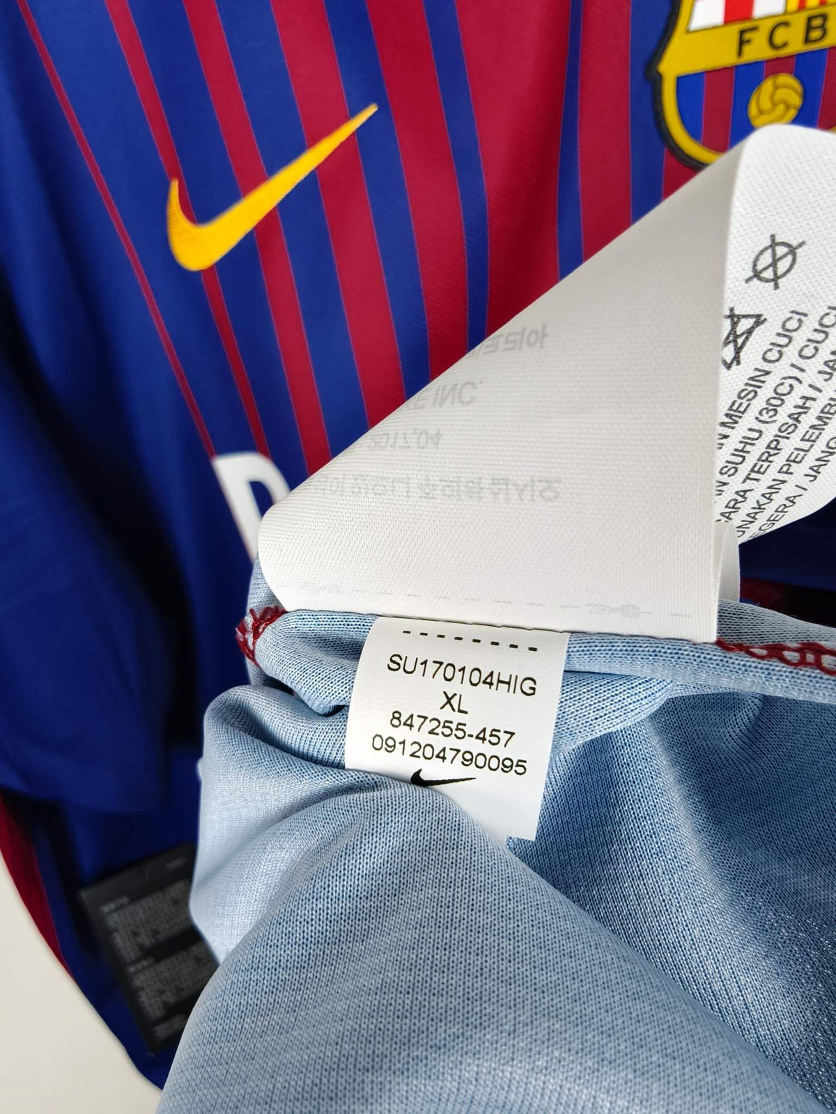 2017-18 Barcelona Home Shirt Neymar Jr #11 - detailed view