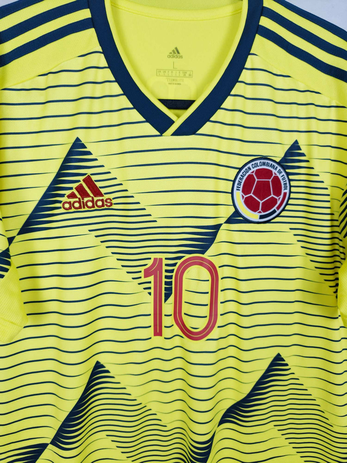 2019-20 Colombia Home Shirt James #10 - detailed view