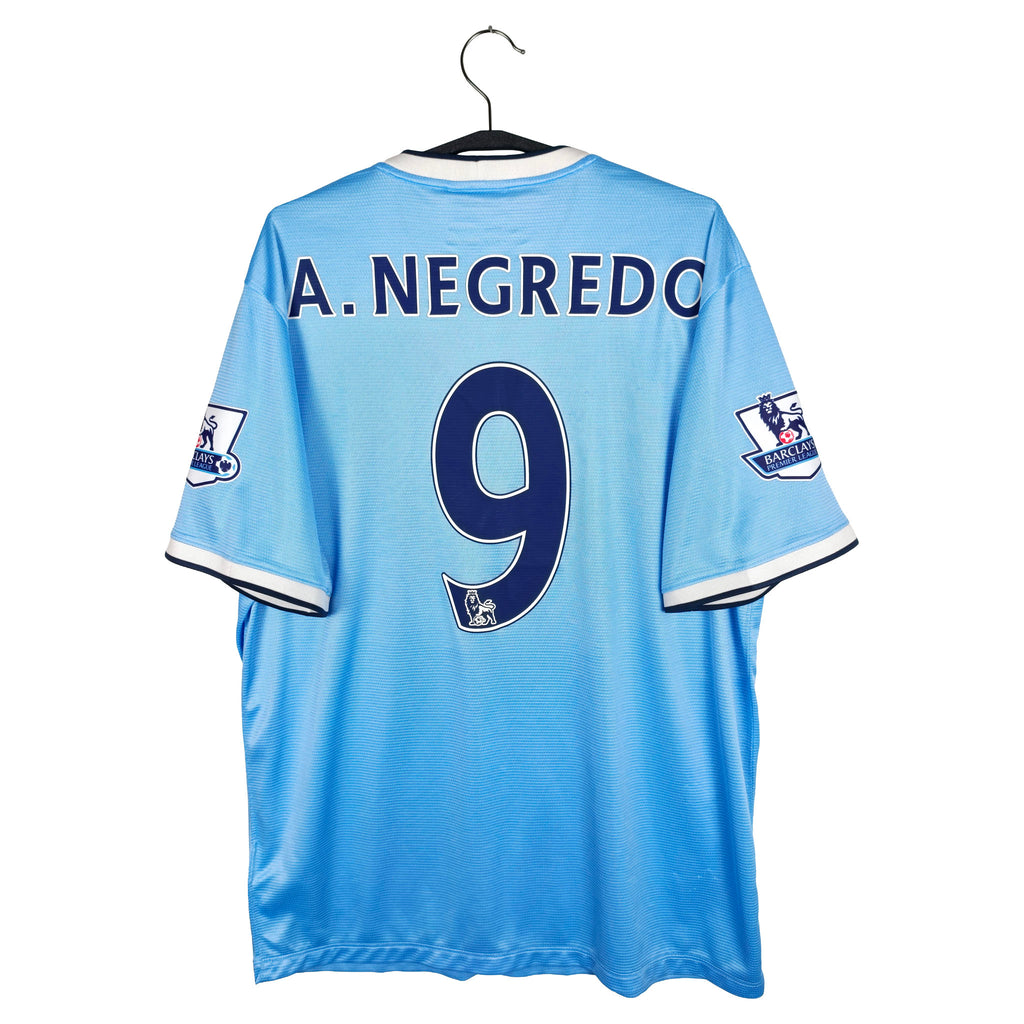 2013-14 Manchester City Home Shirt A. Negredo #9 - back view