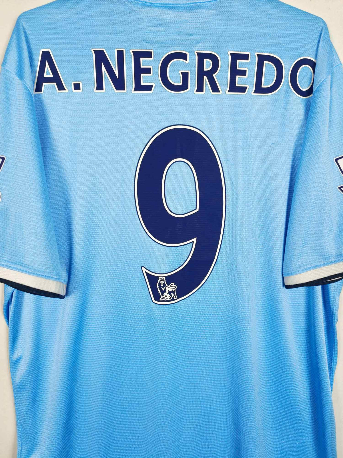 2013-14 Manchester City Home Shirt A. Negredo #9 - detailed view