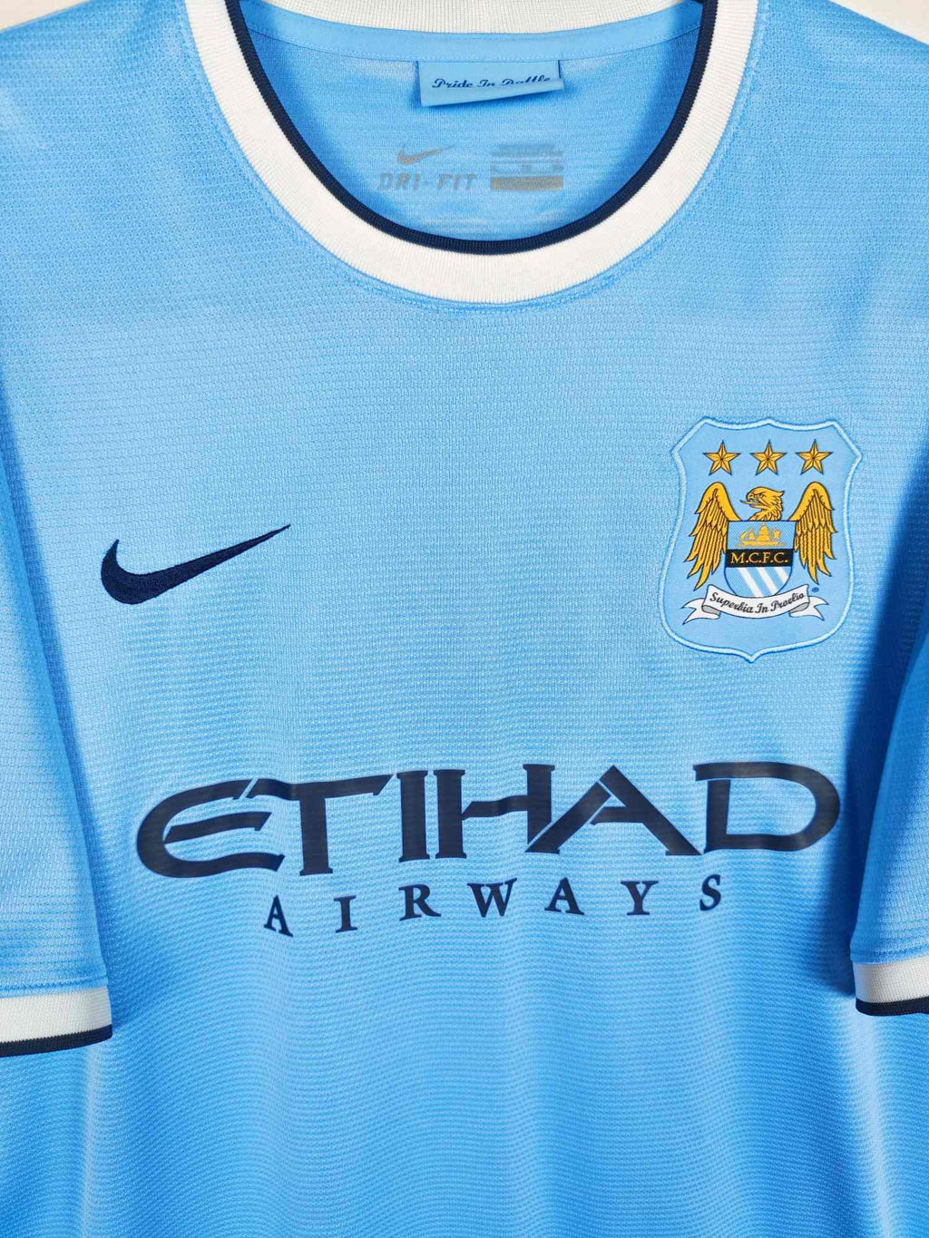 2013-14 Manchester City Home Shirt A. Negredo #9 - detailed view