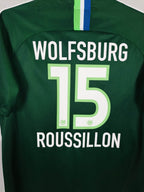 2018-19 Wolfsburg Home Shirt Roussillon #15