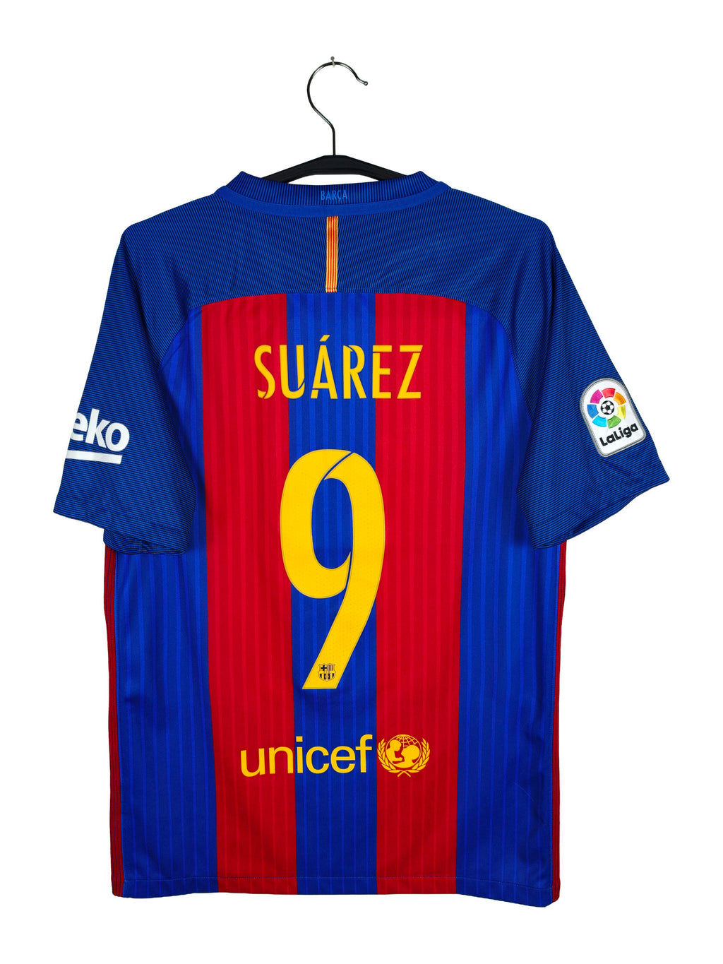 2016-17 Barcelona Home Shirt Suárez #9