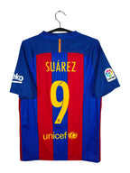 2016-17 Barcelona Home Shirt Suárez #9