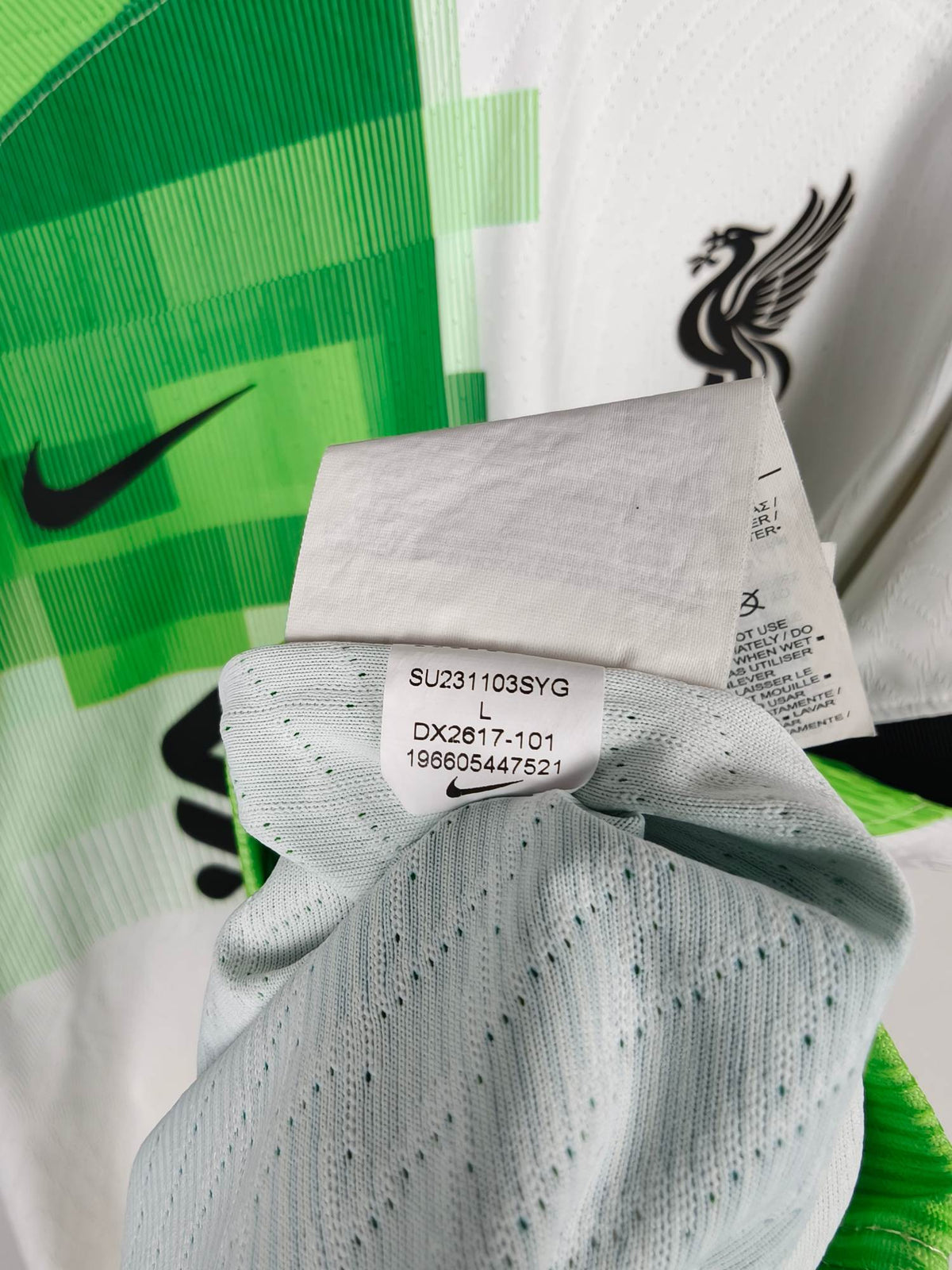 2023-24 Liverpool Away Shirt Mac Allister #10 (Pro) - detailed view