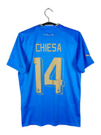 2022 Italy Home Shirt Chiesa #14