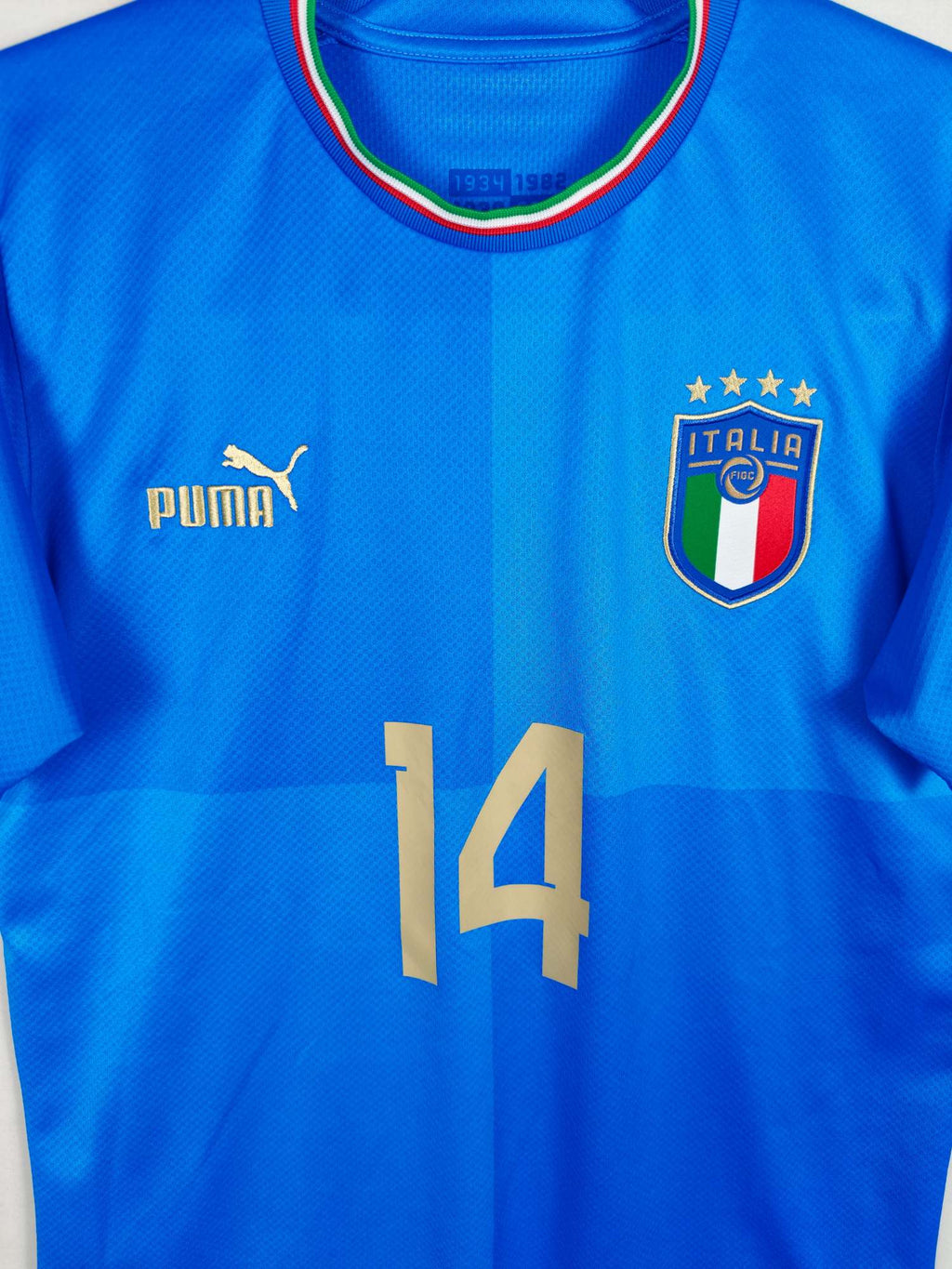 2022 Italy Home Shirt Chiesa #14