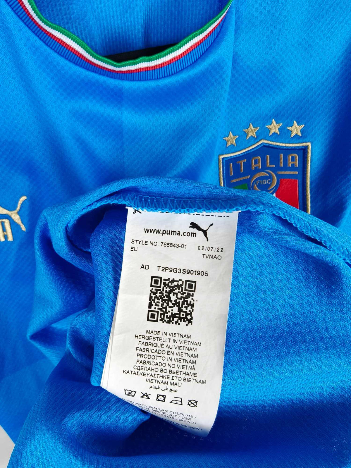 2022 Italy Home Shirt Chiesa #14