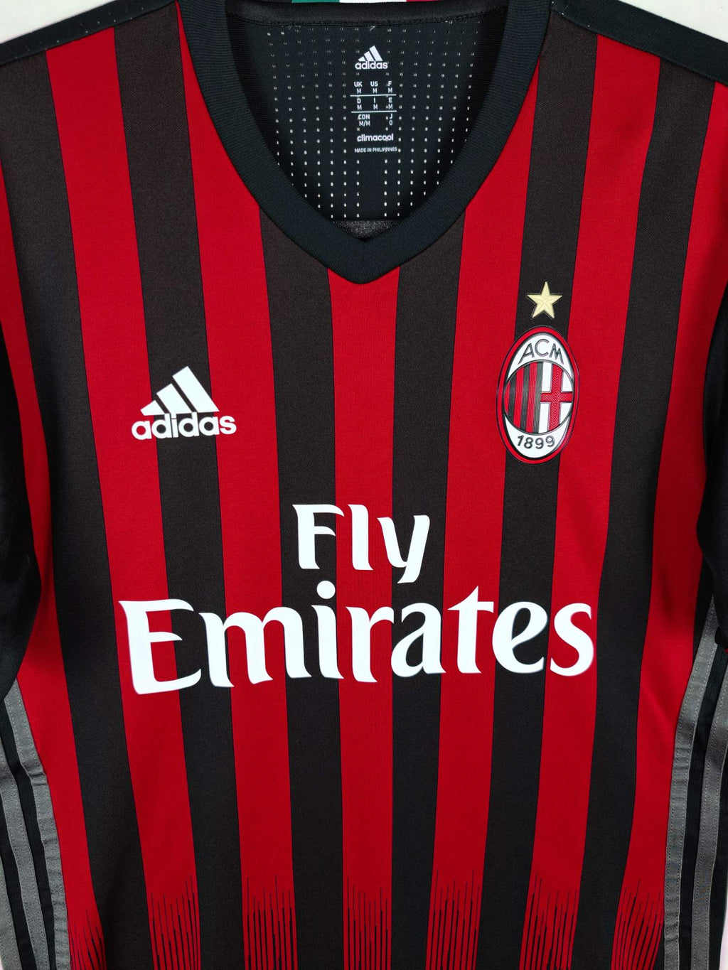 2016-17 AC Milan Home Shirt Bonaventura #5 (Pro)
