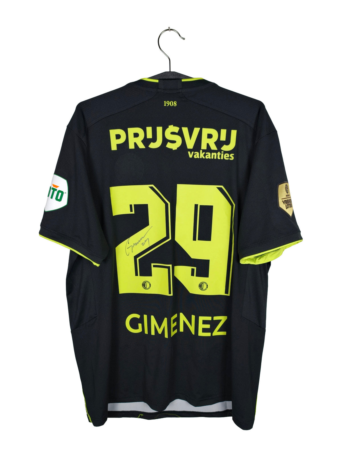 2023-24 Feyenoord vierde shirt Giménez #29 (Pro) (gesigneerd)