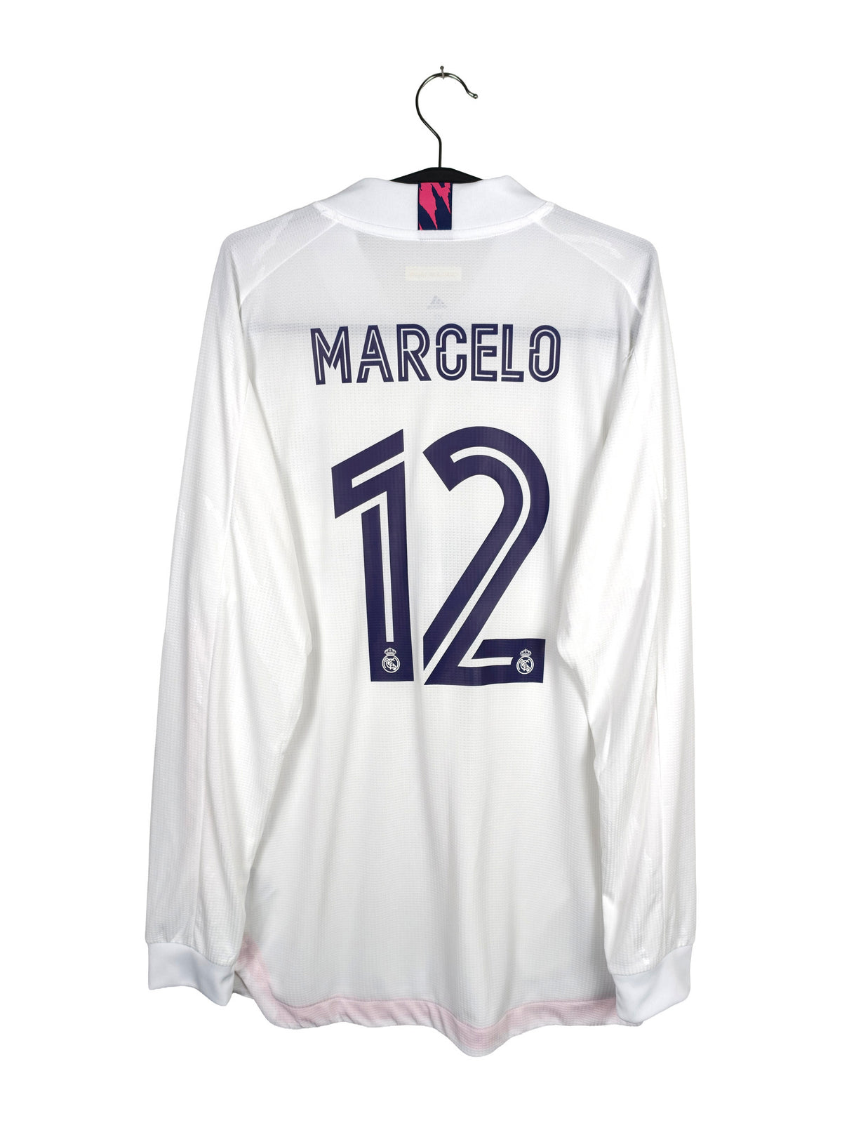 2020-21 Real Madrid thuisshirt Marcelo #12 (Pro) (lange mouwen)