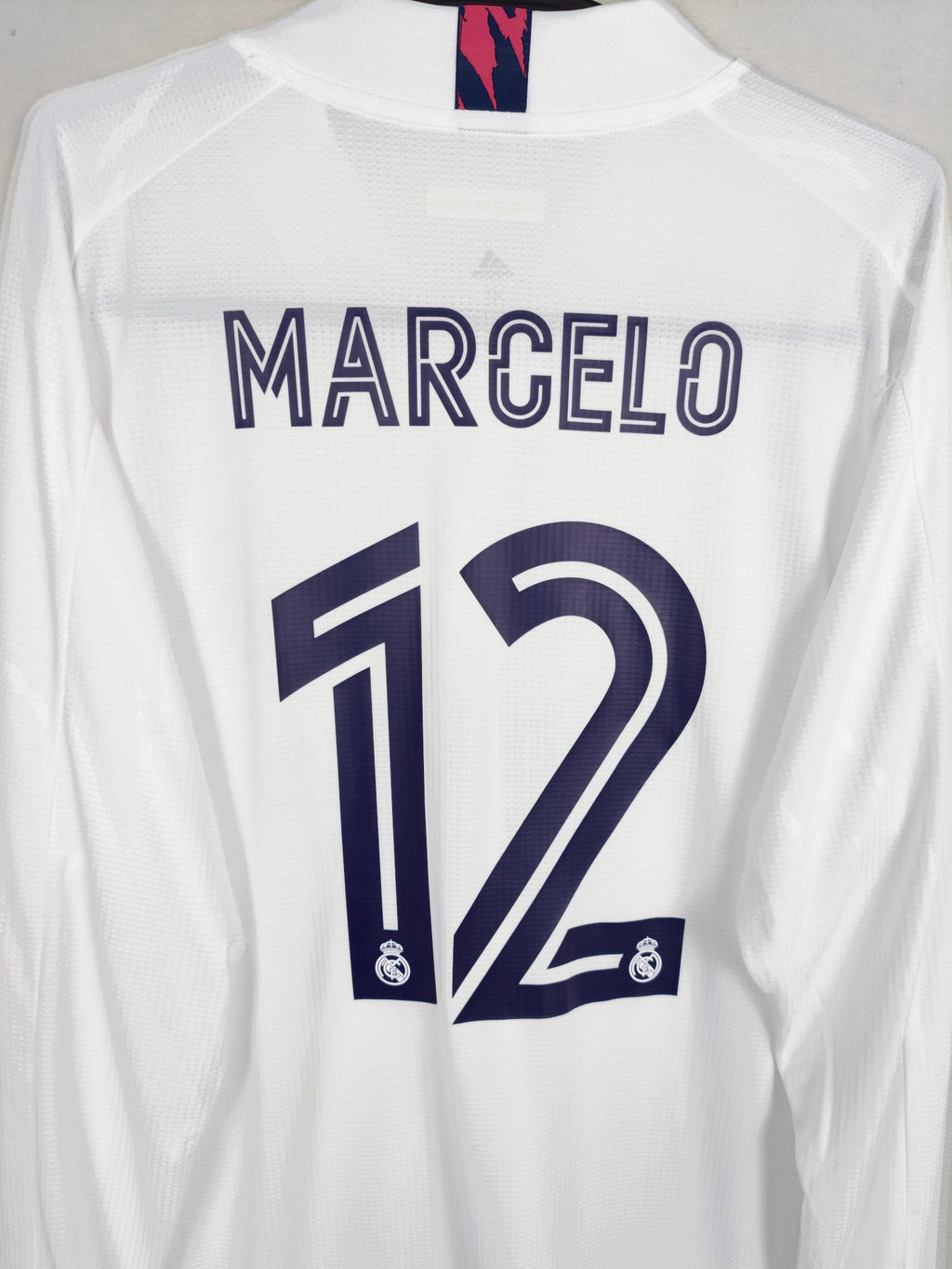 2020-21 Real Madrid thuisshirt Marcelo #12 (Pro) (lange mouwen)